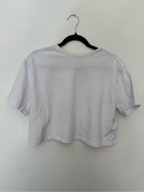 Classic White Cropped Tee - Women's Top Good American Size 2